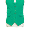 Mens Green Velvet Waistcoat 44R XL Formal Tuxedo Vest Wedding Prom Party Groom