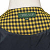 Mens Vest 44R Yellow Black Check Wool Waistcoat XL Formal Wedding Groom Party