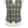 Mens Vest 44R Plaid Wool Green Brown Waistcoat XL Western Casual Preppy Wedding
