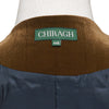 Mens Vest 44R Brown Beige Corduroy Waistcoat XL Western Casual Preppy Wedding