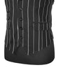 Mens 40R Waistcoat Vest Lapel Striped Suit Black Gray White Formal Wedding Party