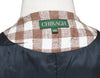 Mens Vest 44R Brown Beige Plaid Check Waistcoat XL Western Casual Preppy Party