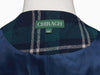 Mens Plaid Vest 44R Blue Green Beige Wool Waistcoat XL Western Casual Wedding
