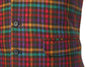 Mens Vest Orange Striped Wool Dress Formal Wedding Suit Lapel Waistcoat Large