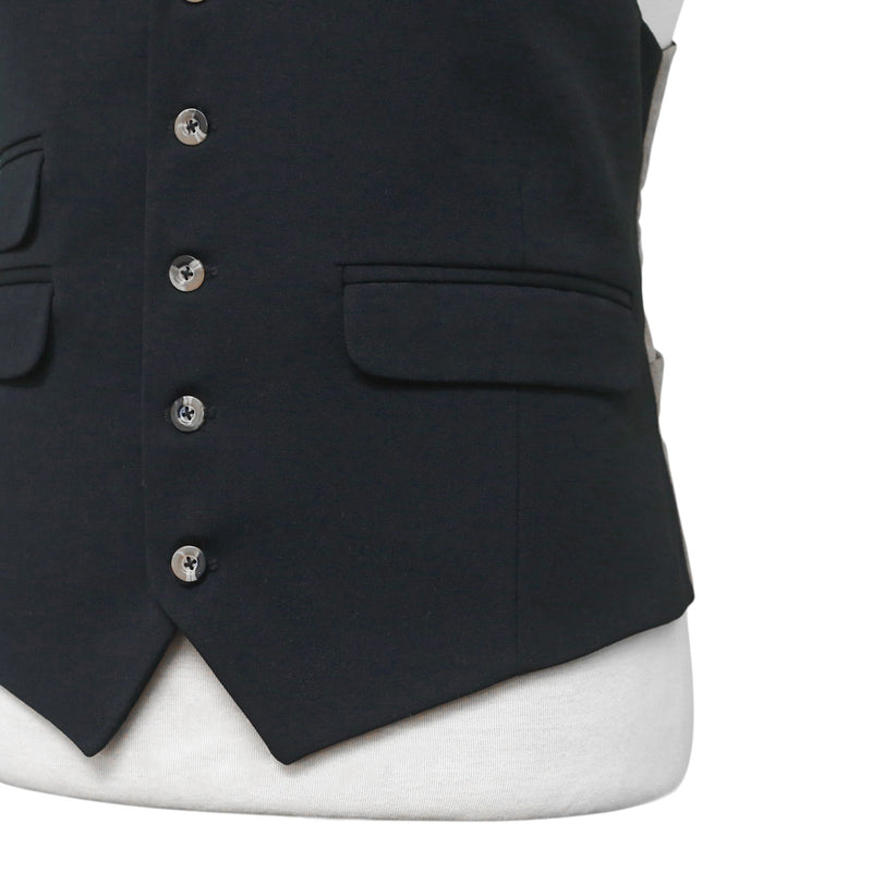 Mens Black Wool Vest 44R Waistcoat XL Western Casual Formal Wedding Victorian