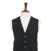 Mens Black Wool Vest 44R Waistcoat XL Western Casual Formal Wedding Victorian