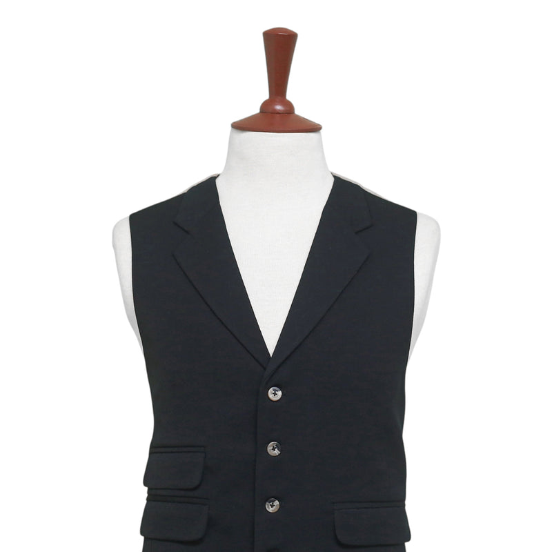 Mens Black Wool Vest 44R Waistcoat XL Western Casual Formal Wedding Victorian