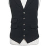 Mens Black Wool Vest 44R Waistcoat XL Western Casual Formal Wedding Victorian