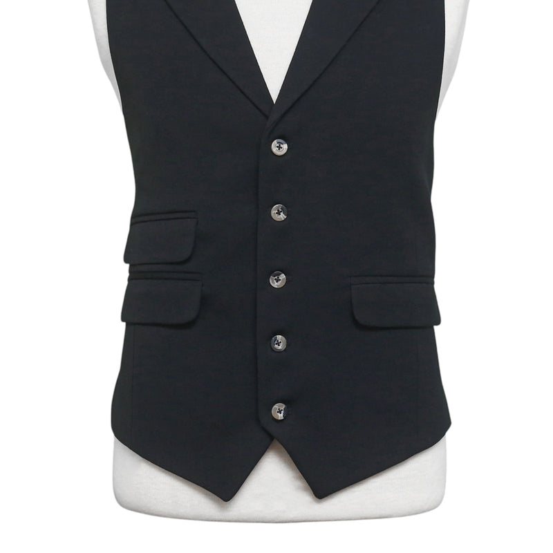 Mens Black Wool Vest 44R Waistcoat XL Western Casual Formal Wedding Victorian