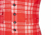 Mens Waistcoat Suit Lapel Vest 40R Red White Plaid 100% Wool Formal Wedding Prom