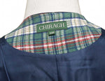Mens Plaid Vest 44R Green Beige Orange Wool Waistcoat XL Formal Wedding Party