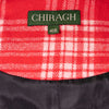 Mens Waistcoat Suit Lapel Vest 40R Red White Plaid 100% Wool Formal Wedding Prom