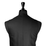 Mens Waistcoat Suit Lapel Vest 40R Black Beige Plaid Check Wool Formal Wedding