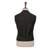 Mens Vest Suit Lapel Red Black Geometric Wool Formal Wedding Waistcoat XL 46