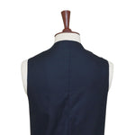 Mens Vest 44R Tartan Plaid Wool Orange Blue Waistcoat XL Formal Wedding Party