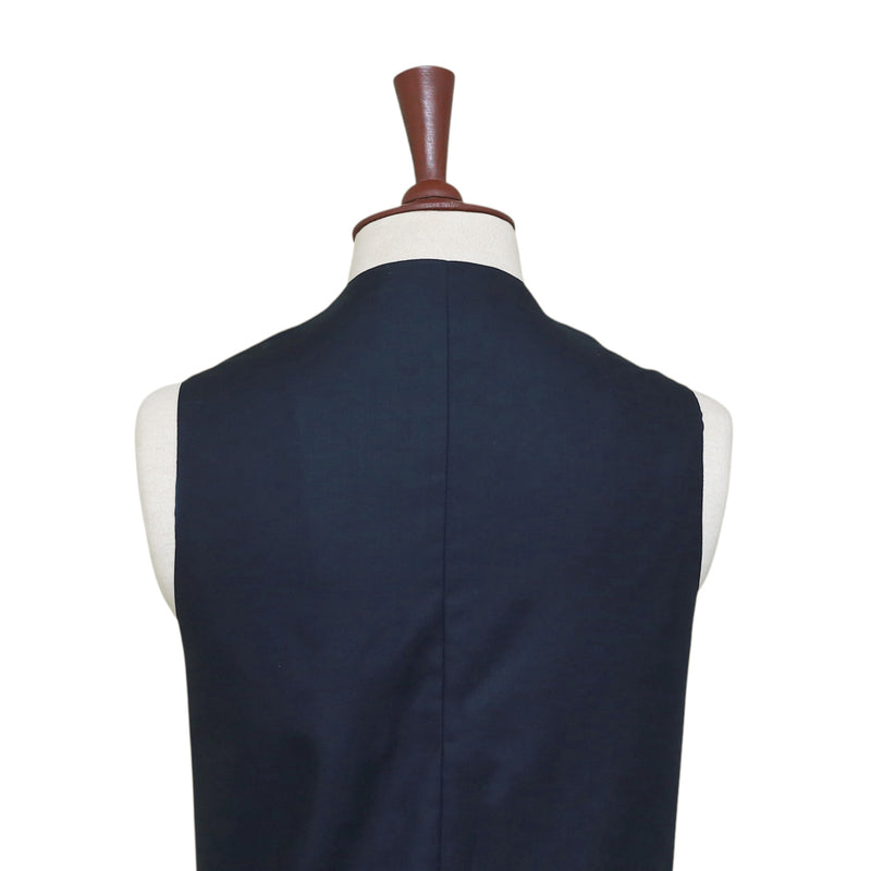 Mens Vest 44R Tartan Plaid Wool Orange Blue Waistcoat XL Formal Wedding Party
