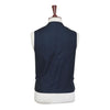 Mens Vest 44R Tartan Plaid Blue Red Wool Waistcoat XL Formal Wedding Party