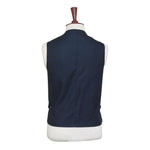 Mens Vest 44R Tartan Plaid Blue Red Wool Waistcoat XL Formal Wedding Party