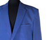 Men's Blazer Blue Wool Handmade Formal Casual Jacket Wedding Sport Coat 46R