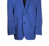 Men's Blazer Blue Wool Handmade Formal Casual Jacket Wedding Sport Coat 46R