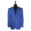 Men's Blazer Blue Wool Handmade Formal Casual Jacket Wedding Sport Coat 46R