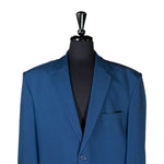 Men's Blazer Teal Blue Wool Handmade Suit Jacket Sport Coat (48R)