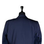 Men's Blazer Navy Blue Pinstripe Formal Jacket Sport Coat (44R)