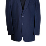 Men's Blazer Navy Blue Pinstripe Formal Jacket Sport Coat (44R)