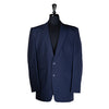 Men's Blazer Navy Blue Pinstripe Formal Jacket Sport Coat (44R)