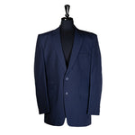 Men's Blazer Navy Blue Pinstripe Formal Jacket Sport Coat (44R)
