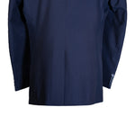 Men's Blazer Navy Blue Pinstripe Formal Jacket Sport Coat (44R)