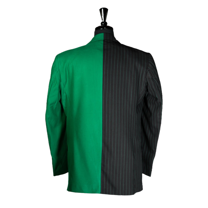 Men's Blazer Black Green Striped Tuxedo Jacket Sport Coat (44R)
