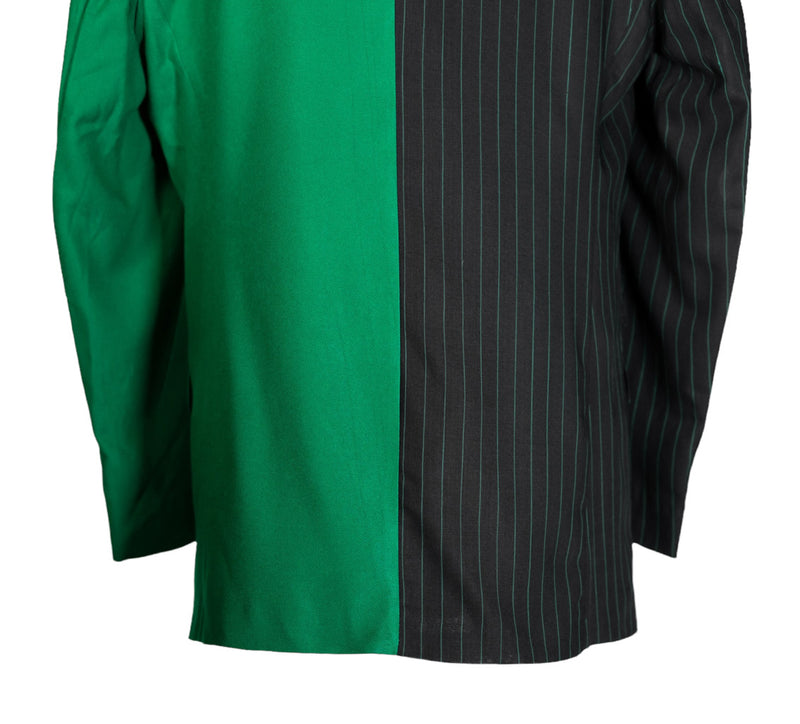 Men's Blazer Black Green Striped Tuxedo Jacket Sport Coat (44R)