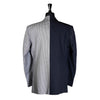 Men's Blazer Blue White Check Plaid Jacket Sport Coat (44R)