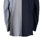Men's Blazer Blue White Check Plaid Jacket Sport Coat (44R)
