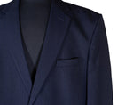 Men's Blazer Navy Blue Pinstripe Wool Formal Suit Jacket Wedding Sport Coat 48R