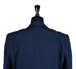 Men's Blazer Navy Blue Textured Formal Suit Jacket Wedding Sport Coat 42R