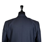 Men's Blazer Blue Gray Striped Jacket Sport Coat (42R)