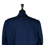 Men's Blazer Navy Blue 100% Wool Handmade Formal Suit Jacket Sport Coat 48R