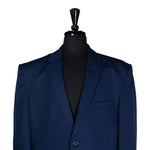 Men's Blazer Navy Blue 100% Wool Handmade Formal Suit Jacket Sport Coat 48R