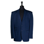 Men's Blazer Navy Blue 100% Wool Handmade Formal Suit Jacket Sport Coat 48R