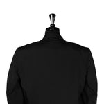 Men's Blazer Black Wool Blend Formal Jacket Sport Coat (44R)