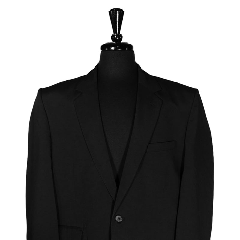 Men's Blazer Black Wool Blend Formal Jacket Sport Coat (44R)