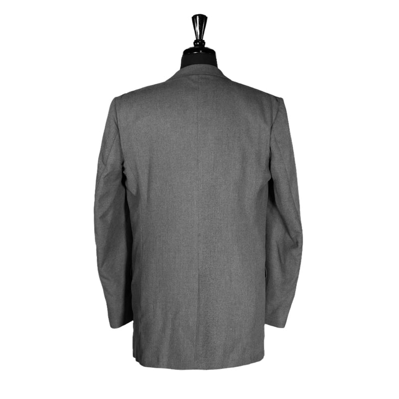 Men's Blazer Gray Wool Formal Suit Jacket Sport Coat (40L)