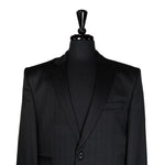 Men's Blazer Gray Striped Wool Formal Jacket Sport Coat (42R)