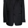 Men's Blazer Gray Striped Wool Formal Jacket Sport Coat (42R)