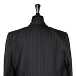 Men's Blazer Gray Striped Wool Jacket Sport Coat (42R)