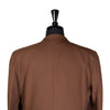Men's Blazer Brown Red Striped Wool Jacket Sport Coat (40R)