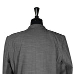Men's Blazer Gray Check Textured Jacket Sport Coat (42R)