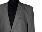 Men's Blazer Gray Check Textured Jacket Sport Coat (42R)